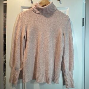 J. Crew Light Pink Cowl Neck Sweater size XS